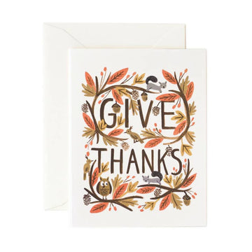 Give Thanks Greeting Card