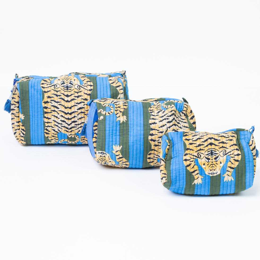 Tigress Block Print Toiletry Bag