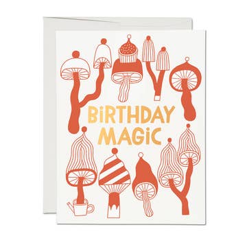 Mushroom Magic Birthday Greeting Card